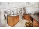 Kitchen features granite island and breakfast bar at 3011 Marble Crest Dr, Land O Lakes, FL 34638