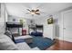 Bedroom with bunk beds, dresser, and hardwood floors at 319 26Th W St, Bradenton, FL 34205
