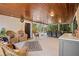 Spacious covered patio with wicker furniture and a wet bar at 319 26Th W St, Bradenton, FL 34205