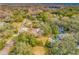 Aerial view showcasing home and surrounding landscape at 3704 Berger Rd, Lutz, FL 33548