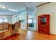 Open concept view of kitchen and living area at 3841 Julie Dr, Wesley Chapel, FL 33543