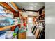Organized storage area with shelving, ideal for storing seasonal items or household goods at 3841 Julie Dr, Wesley Chapel, FL 33543