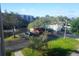 Aerial view of community pool, parking and landscaping at 6315 Shoreline Dr # 3208, St Petersburg, FL 33708