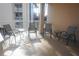 Private balcony with comfortable seating at 6315 Shoreline Dr # 3208, St Petersburg, FL 33708