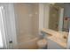 Clean bathroom with shower and toilet at 6315 Shoreline Dr # 3208, St Petersburg, FL 33708