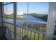 Stunning view of a tranquil waterway from a screened balcony at 6315 Shoreline Dr # 3208, St Petersburg, FL 33708