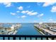 Breathtaking waterfront view from a high-rise balcony at 7300 Sun Island S Dr # 1103, South Pasadena, FL 33707