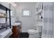 Well-lit bathroom featuring modern fixtures, stylish decor, and a clean design at 828 17Th N Ave, St Petersburg, FL 33704