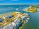 Aerial view of waterfront community with boat slips at 828 Bahia Del Sol Dr # 59/ A, Ruskin, FL 33570