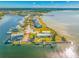 Aerial view of waterfront homes and private docks at 828 Bahia Del Sol Dr # 59/ A, Ruskin, FL 33570