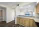 Kitchen boasting ocean views and breakfast bar at 828 Bahia Del Sol Dr # 59/ A, Ruskin, FL 33570