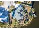 Aerial view of waterfront home with pool and boat slip at 103 Rodgers Ne Ave, Port Charlotte, FL 33952