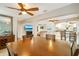 Bright dining room with hardwood floors and open concept design at 103 Rodgers Ne Ave, Port Charlotte, FL 33952