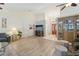 Living room with hardwood floors and a cozy seating area at 1534 Ridge Shore Dr, Tarpon Springs, FL 34689