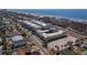 Aerial view of beachfront home showcasing its oceanfront location at 16317 Gulf Blvd, Redington Beach, FL 33708