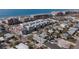 Aerial view of beachside property, showcasing location and proximity to the ocean at 16317 Gulf Blvd, Redington Beach, FL 33708