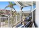 Relaxing balcony with wicker chairs and ocean views at 16317 Gulf Blvd, Redington Beach, FL 33708