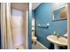 Small bathroom with shower, toilet and sink at 1702 S Miller Rd, Valrico, FL 33594