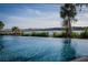 Infinity pool with waterway view at 1708 Sunset Wind Loop, Oldsmar, FL 34677