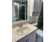 Updated bathroom with pedestal sink, toilet and shower at 17900 Gulf Blvd # 16C, Redington Shores, FL 33708