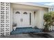 House entrance with double doors and decorative screen at 2389 Sarazen Dr, Dunedin, FL 34698