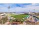 Aerial view of stadium, harbor, and cityscape at 301 1St S St # 1404, St Petersburg, FL 33701