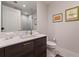 Modern bathroom with a vanity and shower at 301 1St S St # 1404, St Petersburg, FL 33701