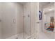 Clean bathroom with glass shower door at 301 1St S St # 1404, St Petersburg, FL 33701