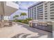 Outdoor kitchen with grill and seating area at 301 1St S St # 1404, St Petersburg, FL 33701