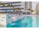 Modern pool with water feature and comfortable seating at 301 1St S St # 1404, St Petersburg, FL 33701