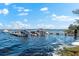 Community boat docks on the lake at 3312 Cobbs Ct, Palm Harbor, FL 34684