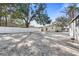 Large backyard with gravel and shed at 4020 S West Shore Blvd, Tampa, FL 33611