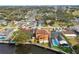 Aerial view of the house and surrounding neighborhood at 4414 Waltham Dr, Tampa, FL 33634