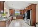 Modern kitchen with stainless steel appliances and granite countertops at 4414 Waltham Dr, Tampa, FL 33634