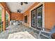 Outdoor kitchen with stainless steel appliances and stone counters at 4414 Waltham Dr, Tampa, FL 33634