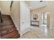 Elegant staircase with rich, dark wood at 4414 Waltham Dr, Tampa, FL 33634