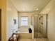 Bathroom with garden tub and separate shower at 4514 Arizona Sun Ct, Valrico, FL 33594