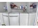 Efficient laundry area featuring a stacked washer and dryer at 540 Villagrande S Ave, St Petersburg, FL 33707