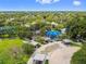 Aerial view of a vibrant park, featuring playgrounds, picnic areas, and lush greenery under a sunny sky at 5644 Missouri Ave, New Port Richey, FL 34652