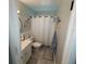 Clean bathroom with a shower/tub combo at 568 Seacrest Dr, Largo, FL 33771