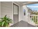 Private deck with exterior door and pool view at 620 26Th N Ave, St Petersburg, FL 33704