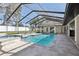 Relaxing screened pool and spa area at 1010 Emerald Creek Dr, Valrico, FL 33596