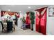 The dining area features hardwood floors, recessed lighting, and a view of the kitchen at 1215 E Holland Ave, Tampa, FL 33612