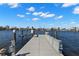 Spacious dock offering stunning water views at 17020 Dolphin Dr, North Redington Beach, FL 33708