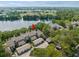 Aerial view showing the property and its proximity to the lake at 2824 Countryside Blvd # 326, Clearwater, FL 33761