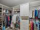 Bright walk-in closet, custom built-ins, and ample storage at 3010 Palm Key Ave, Oldsmar, FL 34677