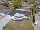 Aerial view of home with updated landscaping at 3547 Garfield Dr, Holiday, FL 34691