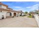 Beautiful home featuring an arched entrance and a well-maintained front yard at 3903 Sand Dollar Pl, Tampa, FL 33634