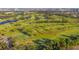 Aerial view of the Golf course with lush greenery and tranquil water features at 3903 Sand Dollar Pl, Tampa, FL 33634