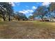 Large backyard with mature trees and open space at 5104 Nesmith Rd, Plant City, FL 33567